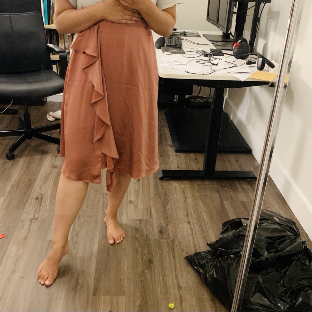 Zara silk midi skirt - Medium - Picture 4 of 4